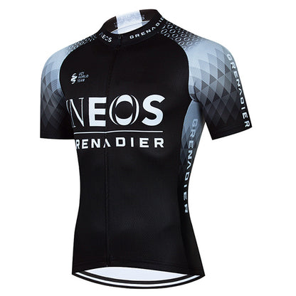 Men's Breathable Short Sleeve Cycling Jersey (Bib) Shorts Ineos-009-AC