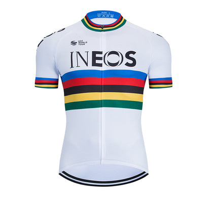Men's Breathable Short Sleeve Cycling Jersey (Bib) Shorts Ineos-010-AC