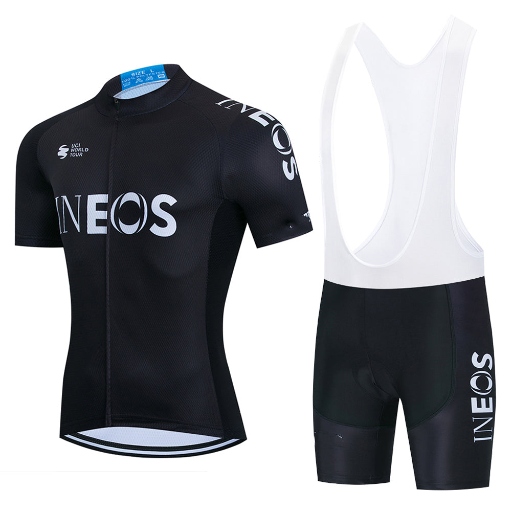 2023 Men's Breathable Short Sleeve Cycling Jersey (Bib) Shorts Ineos-013-AC