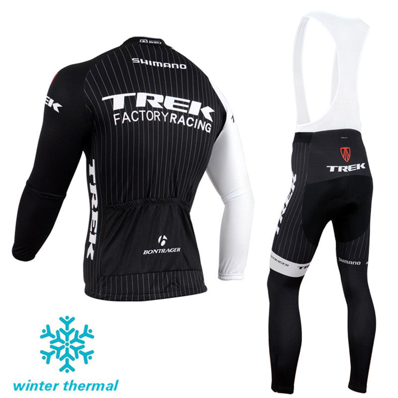Winter Fleece Long Sleeve Cycling Jersey (Bib) Pants 091