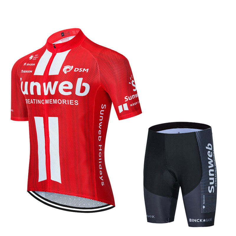 Men's Short Sleeve Cycling Jersey (Bib) Shorts 658