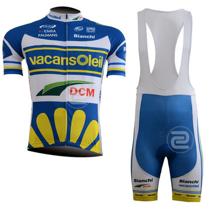 Men's Short Sleeve Cycling Jersey (Bib) Shorts Bianchi-001
