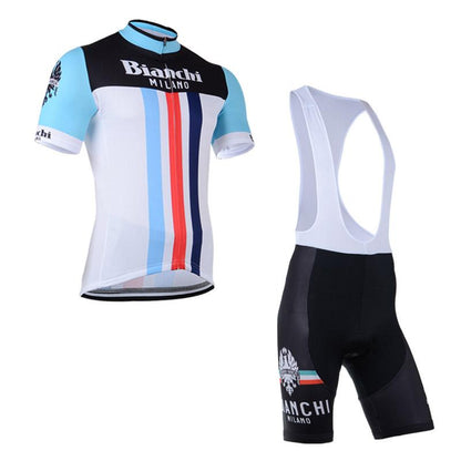 Men's Short Sleeve Cycling Jersey (Bib) Shorts Bianchi-005