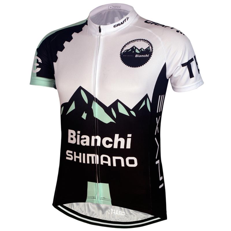 Men's Short Sleeve Cycling Jersey (Bib) Shorts Bianchi-010