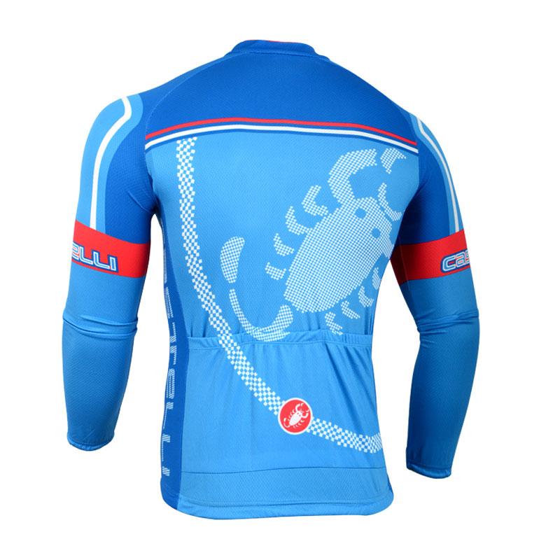 Men's long Sleeve Cycling Jersey (Bib) longs Castelli-012