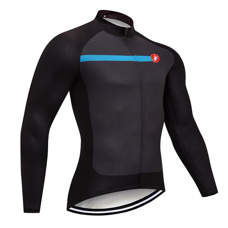 Men's long Sleeve Cycling Jersey (Bib) longs Castelli-034