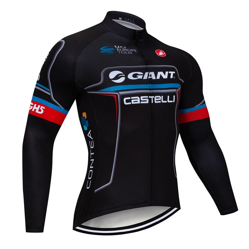 Men's long Sleeve Cycling Jersey (Bib) longs Castelli-052-D