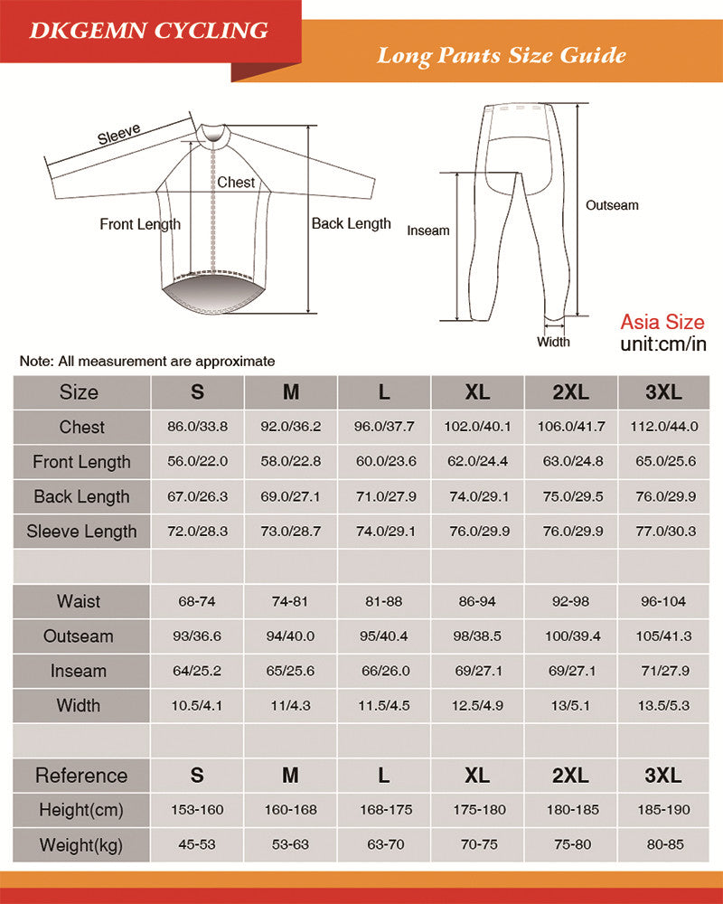 Copy of Mens Women Long Sleeve Cycling Jersey (Bib) Pants SCOTT 014