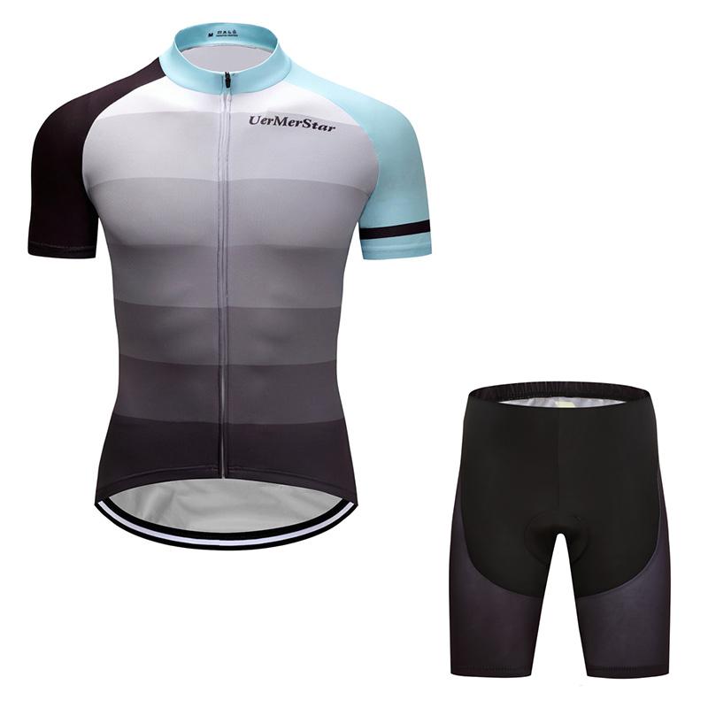 Men's Short Sleeve Cycling Jersey (Bib) Shorts DKGEMN-011