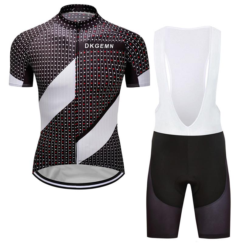 Men's Short Sleeve Cycling Jersey (Bib) Shorts DKGEMN-019
