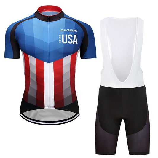 Men's Short Sleeve Cycling Jersey (Bib) Shorts DKGEMN-020
