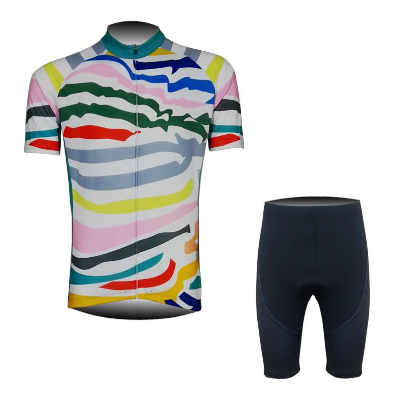 Men's Short Sleeve Cycling Jersey (Bib) Shorts DKGEMN-021