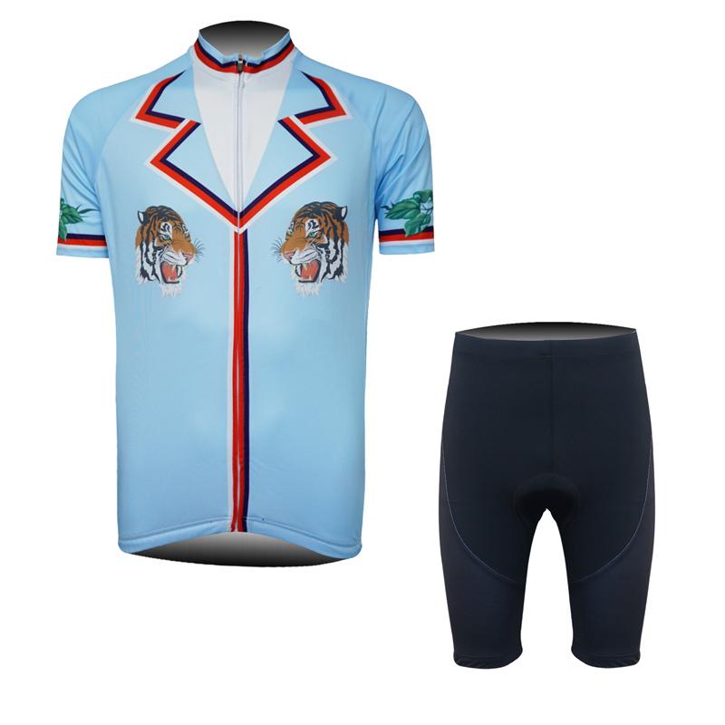 Men's Short Sleeve Cycling Jersey (Bib) Shorts DKGEMN-026