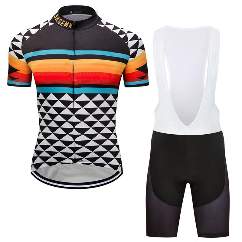 Men's Short Sleeve Cycling Jersey (Bib) Shorts DKGEMN-062