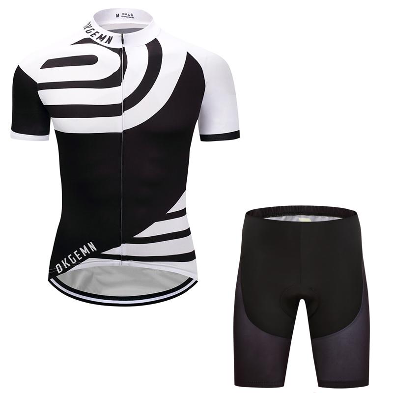 Men's Short Sleeve Cycling Jersey (Bib) Shorts DKGEMN-065
