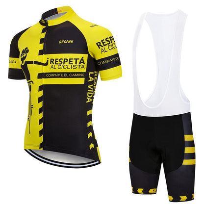 Men's Short Sleeve Cycling Jersey (Bib) Shorts DKGEMN-073