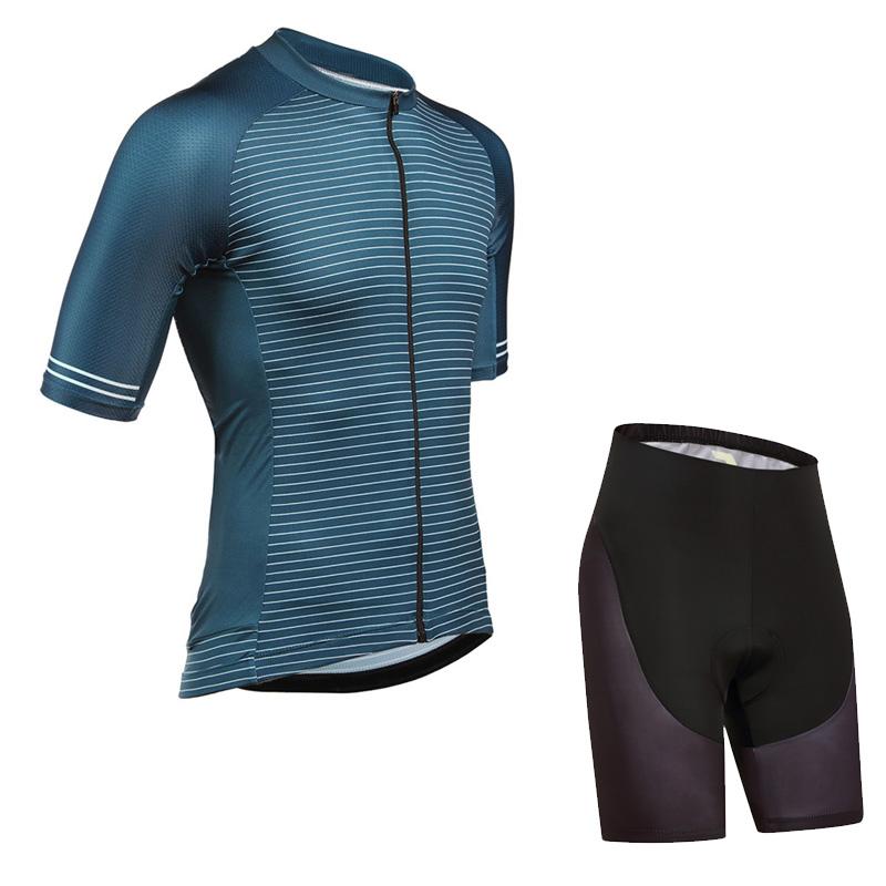 Men's Short Sleeve Cycling Jersey (Bib) Shorts DKGEMN-081