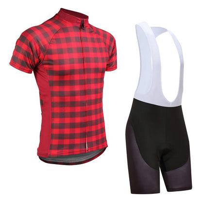 Men's Short Sleeve Cycling Jersey (Bib) Shorts DKGEMN-111