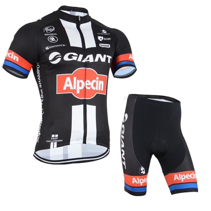 Men's Short Sleeve Cycling Jersey (Bib) Shorts GIANT-002