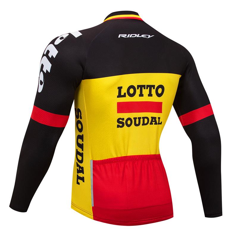 Men's long Sleeve Cycling Jersey (Bib) longs Lotto-004