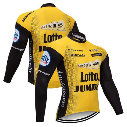 Men's long Sleeve Cycling Jersey (Bib) longs Lotto-005