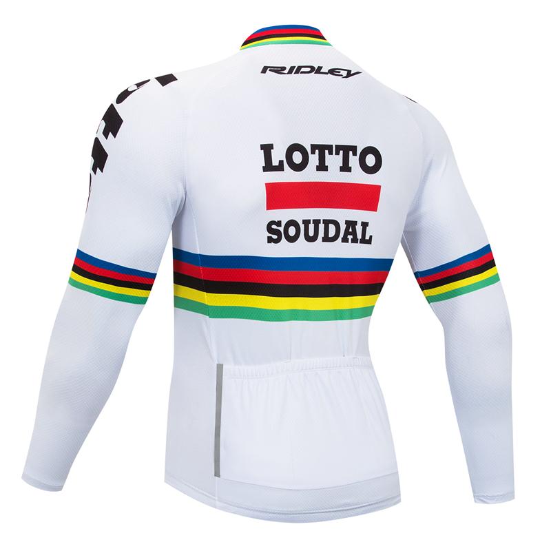 Men's long Sleeve Cycling Jersey (Bib) longs Lotto-010