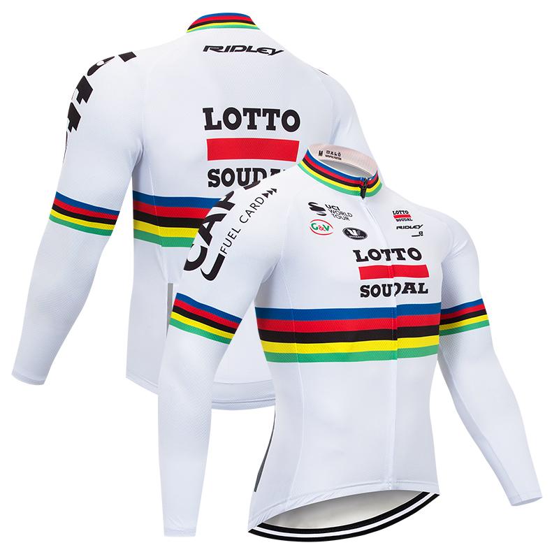 Men's long Sleeve Cycling Jersey (Bib) longs Lotto-010