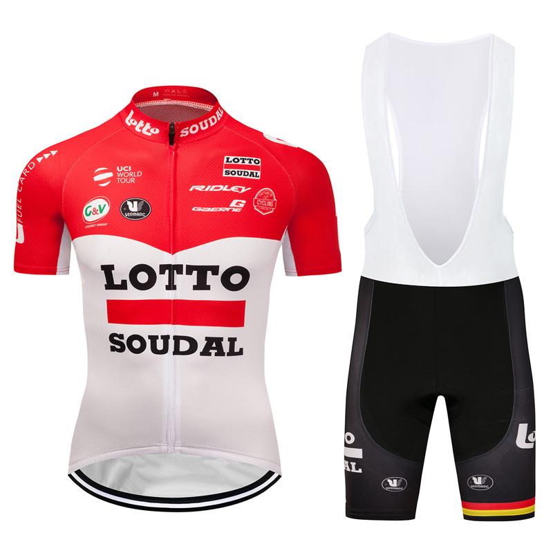 Men's Short Sleeve Cycling Jersey (Bib) Shorts Lotto-003