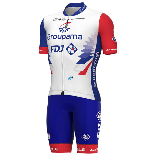 2022 Men's Short Sleeve Cycling Jersey (Bib) Shorts FDJ-2022-001-AC
