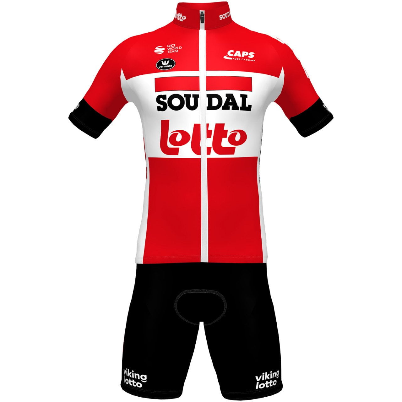 2022 Men's Short Sleeve Cycling Jersey (Bib) Shorts Lotto-2022-001-AC