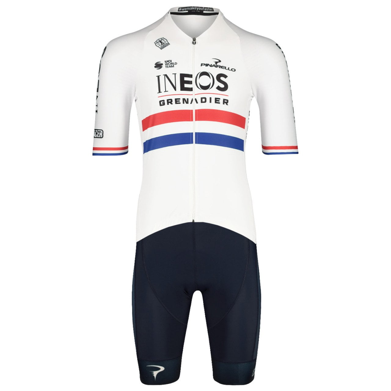 Men's Short Sleeve Cycling Jersey (Bib) Shorts Ineos-2022-003-AC
