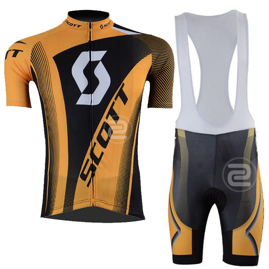 Men's Short Sleeve Cycling Jersey (Bib) Shorts SCOTT-004