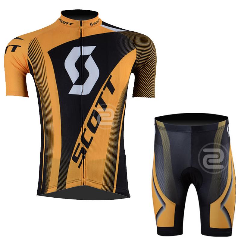 Men's Short Sleeve Cycling Jersey (Bib) Shorts SCOTT-004