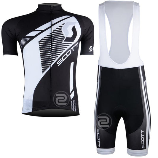 Men's Short Sleeve Cycling Jersey (Bib) Shorts SCOTT-006