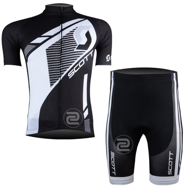 Men's Short Sleeve Cycling Jersey (Bib) Shorts SCOTT-006