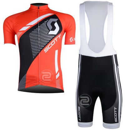 Men's Short Sleeve Cycling Jersey (Bib) Shorts SCOTT-007