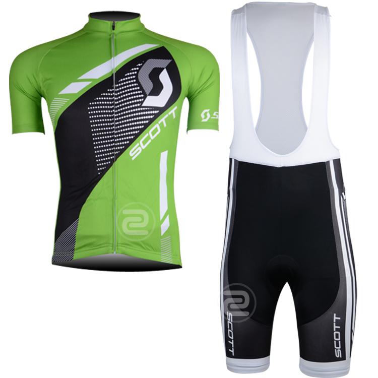 Men's Short Sleeve Cycling Jersey (Bib) Shorts SCOTT-008