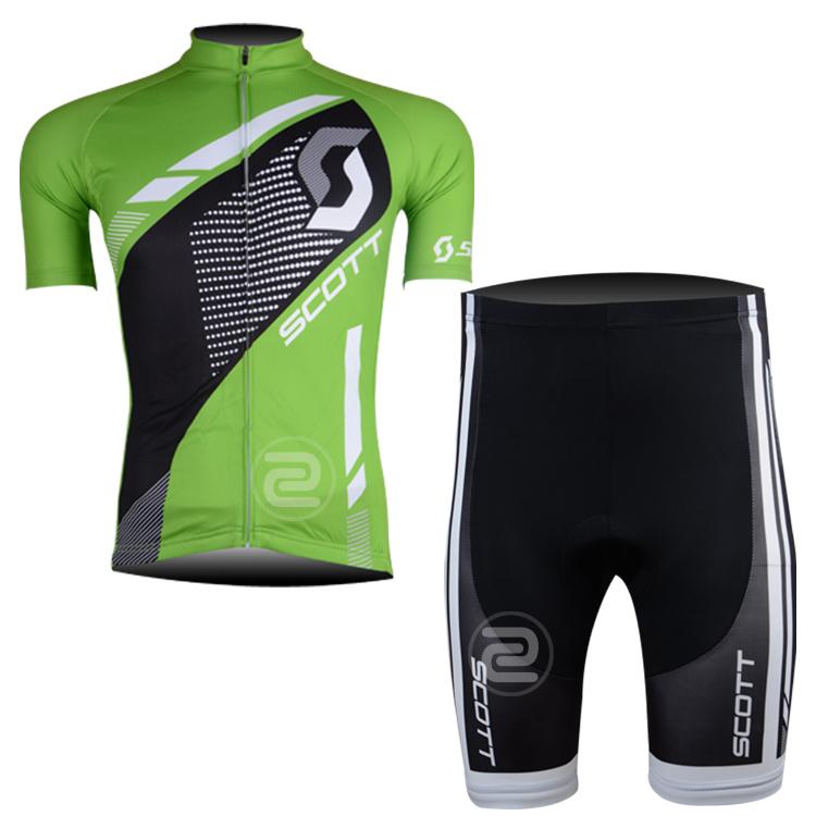 Men's Short Sleeve Cycling Jersey (Bib) Shorts SCOTT-008