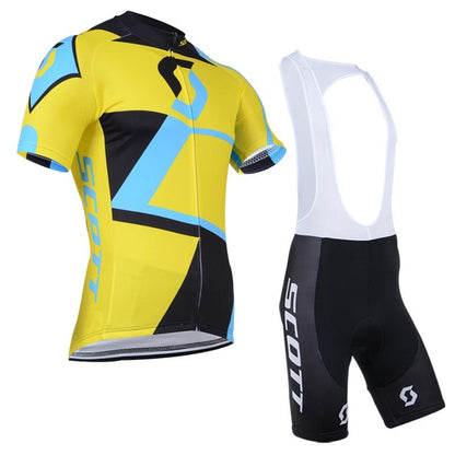 Men's Short Sleeve Cycling Jersey (Bib) Shorts SCOTT-009