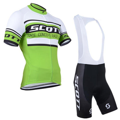 Men's Short Sleeve Cycling Jersey (Bib) Shorts SCOTT-010