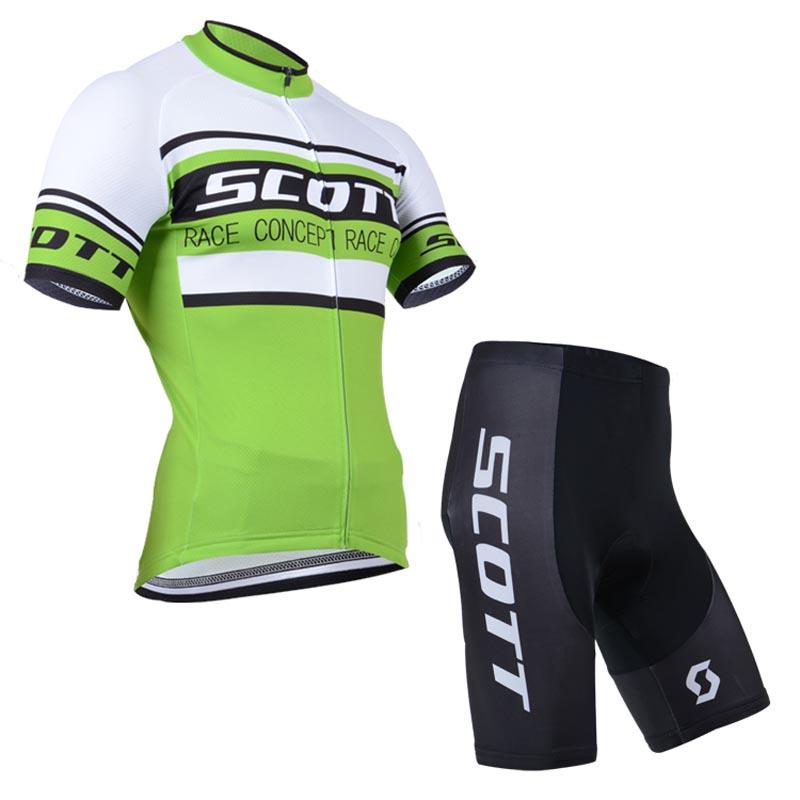 Men's Short Sleeve Cycling Jersey (Bib) Shorts SCOTT-010