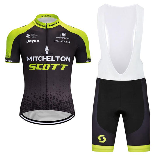 Men's Short Sleeve Cycling Jersey (Bib) Shorts SCOTT-014