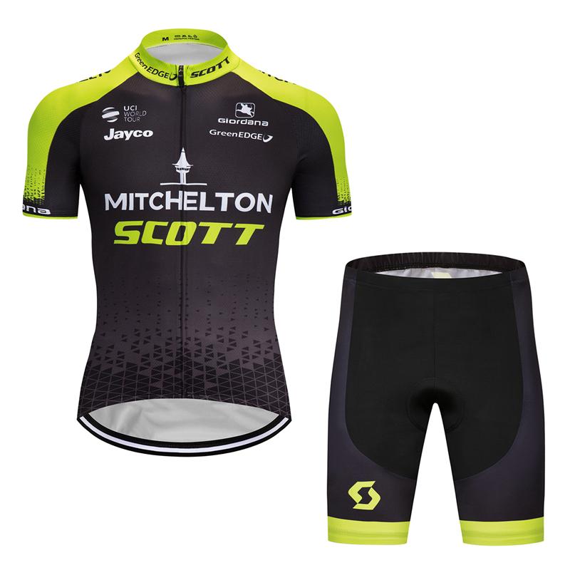 Men's Short Sleeve Cycling Jersey (Bib) Shorts SCOTT-014