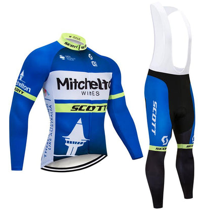 Men's long Sleeve Cycling Jersey (Bib) longs SCOTT-018