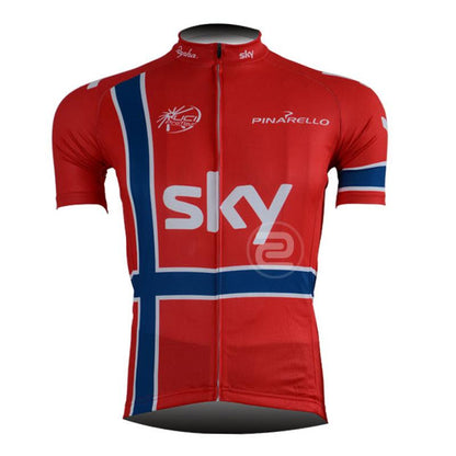 Men's Short Sleeve Cycling Jersey (Bib) Shorts SKY-002