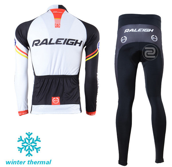 Winter Fleece Long Sleeve Cycling Jersey (Bib) Pants 043