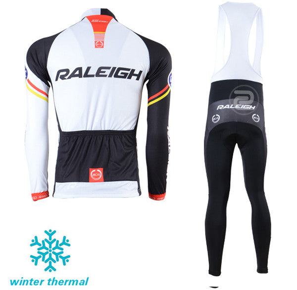 Winter Fleece Long Sleeve Cycling Jersey (Bib) Pants 043
