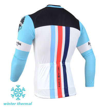 Winter Fleece Long Sleeve Cycling Jersey (Bib) Pants 093