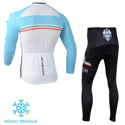 Winter Fleece Long Sleeve Cycling Jersey (Bib) Pants 094