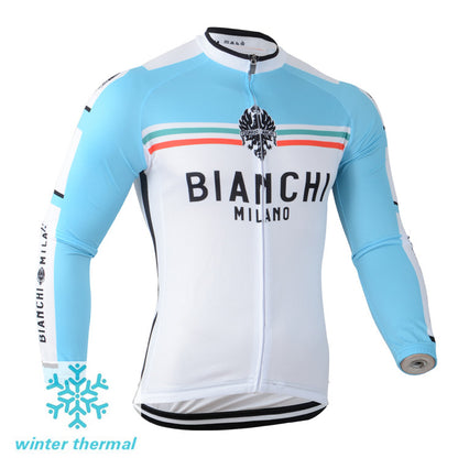 Winter Fleece Long Sleeve Cycling Jersey (Bib) Pants 094